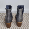 Jo Mercer Grey Leather Ankle Boots Grey Size 38