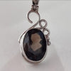 A Sterling Silver 925 Pendant With Natural Faceted Silver
