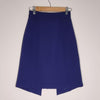 Cue Women's Blue Pleated skirt with front zipper. Size 6 AU