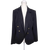 Jane Lamerton Black Textured Blazer with Gold Crest 14 AU