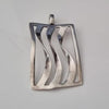 Sterling Silver 925 wave pendant. As shown in photos. Silver