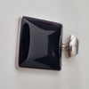 Sterling Silver Black Onyx Square Pendant 15g Elegant and