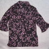 Portmans Floral Blouse Top Black And Pink Size 8 AU