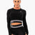 Ryderwear Black And White Crop Top Long Sleeve Small 8 AU