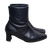 Laura Benini Rare Black Leather Ankle Boots Made in Australia 8 AU