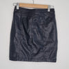 Croc Pocket Detail Black Faux Leather by Missguided- Mini Skirt Size 8 AU