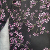 Portmans Floral Blouse Top Black And Pink Size 8 AU