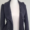 Forever New Black Belted Peacoat Black Size AU 6