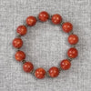 Coral &amp; Sterling Silver Beaded Bracelet | Natural Gemstone