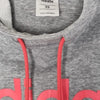 Adidas Grey Hoodie with Coral Logo
