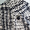Katies black and white plaid jacket coat with a boho, 14