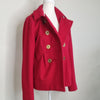 Miss Shop Red Wool Blend Peacoat Size 10