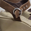 Crocs Brown Canvas Wedge Sandals – Women’s W9 (AU/US 9 / EU 40)