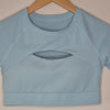 Elite Eleven Baby Blue Cut Out Crop Top – Size S