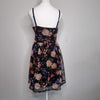 Valleygirl Floral Fit Flare Dress Black 10 AU