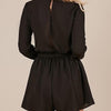 Showpo Women’s Black Long Sleeve Playsuit NWT Size 10 AU