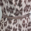 David Lawrence Animal Print Belted Sheath Dress Beige Size 8 AU