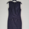 Cue Black sleeveless dress with back zipper closure. Made 6