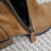 Bueno Tan Leather Ankle Boots Tan