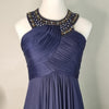 Black Label Contony Navy Blue Beaded Formal Gown Size AU 8
