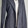 Savannah Black Double-Breasted Trench Coat Black Size AU 10