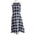 Cue City Black White Plaid Midi Dress Size AU 8