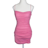 Hello Molly Pink Ruched Mini Dress Pink Size 8 AU