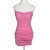 Hello Molly Pink Ruched Mini Dress Pink Size 8 AU