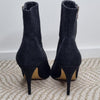 Danni Minogue black suede peep-toe ankle boots Size 38 (7 AU)