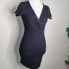 That's So Fetch Black Ribbed Mini Dress 8 AU