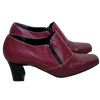 Rare Vintage Laura Benini Burgundy Leather Heels 7 AU