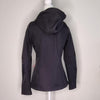 Black and pink O'Neill women's hooded soft shell wear.