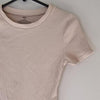 Ally Fashion Beige Ribbed Bodysuit – Size S