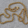 24K yellow gold plated rope chain ladies ladiesgoldchain