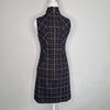 Cue Black Check Sleeveless High Neck A-Line Dress 6 AU