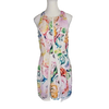 Minty Meets Munt Vera Mini Dress Neon Rose Print Size 12 AU NWT
