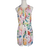 Minty Meets Munt Vera Mini Dress Neon Rose Print Size 12 AU NWT