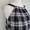 Cue City Black White Plaid Midi Dress Size AU 8