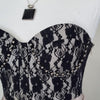 Loving Thing's lace beaded strapless dress. Size 10 AU