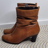 Sandler “Apollo” Tan Leather Ankle Boots – Size 38B (AU 7)