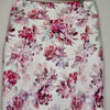 Forever New White Pink Floral Pencil Skirt Size 10 AU