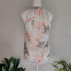 Forever New pretty floral halter top - lightweight, 8