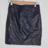 Croc Pocket Detail Black Faux Leather by Missguided- Mini Skirt Size 8 AU