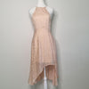 Keepsake Blush Pink Jacquard High-Low Dress Romantic 6 AU
