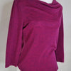 David Lawrence 3 4 sleeve cowl neck sweater. 100 wool. Pink