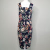 Portmans Signature Navy Floral Pencil Dress Navy Size 14