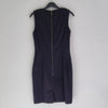 Cue Black sleeveless dress with back zipper closure. Made 6