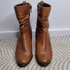 Sandler “Apollo” Tan Leather Ankle Boots – Size 38B (AU 7)