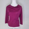 David Lawrence 3 4 sleeve cowl neck sweater. 100 wool. Pink