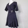 Portmans Black Wrap Dress Size 8 AU